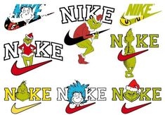 Nike Christmas Logo, Grinch Svg Free, Baby Spiderman, Spiderman Face, Disney Starbucks, Grinch Svg, Free Characters, Halloween Disney