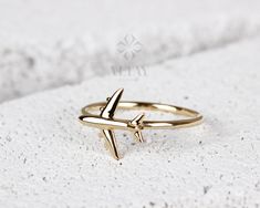 ABOUT PRODUCT This 14k Solid Gold Airplane Ring is suitable gift for girlfriend, mom and her. You can even buy as a birthday gift for your friends or anniversary gifts, If you want to add a special note we can write for you and put to inside of package. We manufacture our jewelry pieces with carefully and after production we double checking in quality control department. Our main idea is keep our items for daily wearing especially for minimalist jewelry pieces. 14k Solid Gold Airplane Ring, Avia Airplane Ring, Plane Jewelry, Aviation Jewelry, Airplane Jewelry, Travel Ring, Gold Initial Pendant, Ring Minimal, Ring Female, Female Pilot