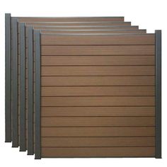 six different types of wooden slats on a white background