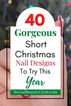 Nail Ideas Christmas Holiday, Prettiest Christmas Nails, Dip Powder Nails With Designs Christmas, Xmas Nail Designs Short Nails, Holiday Nails For Work, Simple Christmas Nail Art For Short Nails, Holiday Nails Short Simple, Simple Holiday Nails Short Square, Short Mail Christmas Designs