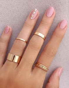 Acrylic Ideas, Amethyst Ring Engagement, Pretty Nail Designs, Nail Jewelry, Trendy Ring, Acrylic Designs, Cute Nail Designs, Cool Nail Designs, Pink Ring