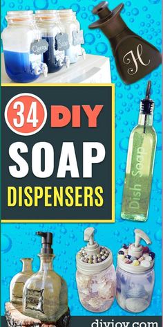 soap dispensers with the title 34 diy soap dispensers