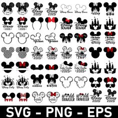 mickey mouse ears svg and png files