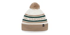 Blenders 'Pom Beanies' take quality knitted construction and introduce a decorative pom at the top for a vintage-inspired look. Colorful stripes and a repeating Blenders logo double down on the retro fun, while a one-size-fits-most design makes looking good effortless. // Details Gender: Unisex Color: Khaki Material: Knit Size: One Size Fits All Alpine Aesthetic, Blenders Eyewear, Snow Accessories, Double Down, Pom Beanie, Personal Marketing, Three Color, Shop Signs, Color Khaki