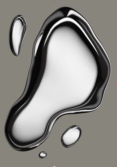 an image of liquid in the shape of a cat's paw on a gray background