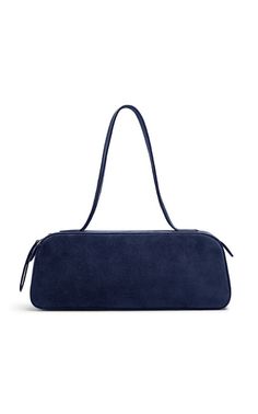 Simona Suede Shoulder Bag $1,980 Khaite Bag, Bag Silhouette, Fur Bag, Body Top, Bridal Event, The Navy, East West, Moda Operandi, Suede Leather