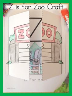 a book with the title z is for zoo craft