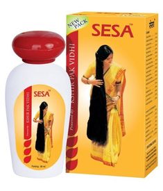 Sesa Hair Oil Sesa Hair Oil is uniquely designed with hair-nourishing 18 herbs and 5 essential oils processed in Milk. The process is known as “Kshir Pak Vidhi”, most Ancient Ayurvedic Process that makes hair Black, Shiny & Healthy.    Role of key Ingredients: Licorice is very useful to prevent falling and graying of hair.   Indian gooseberry oil is is used to strengthen and promote the growth of hair and nourishing to the hair.  Eclipta alba used to prevent and cure Alopecia, in a study Eclipta Ayurvedic Hair Oil, Scalp Hair Growth, Anti Hair Fall, Prevent Hair Fall, Ayurvedic Hair, Dinner Meal, Pelo Afro, Herbal Hair, Indian Hair