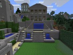 an image of a modern house in minecraft