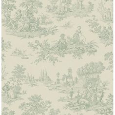 a wallpaper with green and white toilers on it