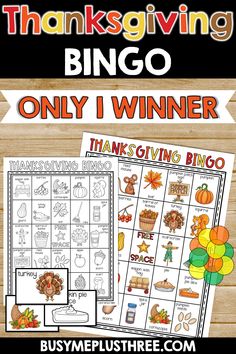 thanksgiving printables and activities for kids to play with on the go games, such as