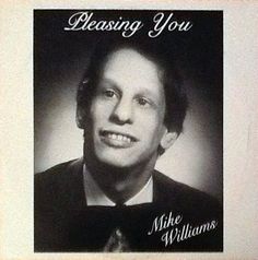 a black and white photo of a man wearing a bow tie with the words, please you mike williams