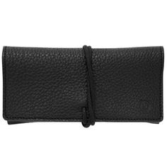 Makeup & Travel Bags | Page 4 | Beautylish Black Travel Wallet With Zipper Pocket, Travel Wallets In Black Textured Leather, Black Wallet With Removable Pouch For On-the-go