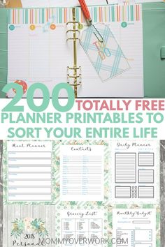 the ultimate planner printables to sort your entire life