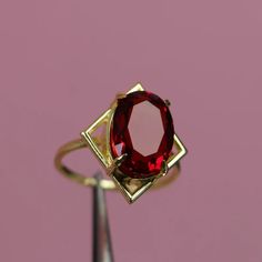 Ruby 14k Gold Ring Oval Cut Ruby Ring Geometric Shapes | Etsy Turkey Oval Ruby Ring In 14k Gold As Gift, Modern Gold Oval Ruby Ring, Modern Oval Gold Ruby Ring, Modern Oval Ruby Ring In Gold, Heirloom Oval Faceted Ring, Heirloom Oval Ruby Ring With Diamond Cut, Oval Ruby Rings In Gold, Oval Faceted Rings In Fine Jewelry Style, Oval Faceted Birthstone Ring For Anniversary