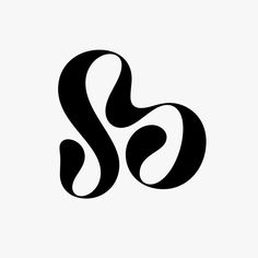 the letter s is made up of black letters on a white background, and it appears to be curved