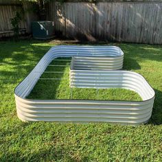 17 tall U-shaped metal garden container - Jumbo Size | Pearl White | Vego Garden raised garden bed Raised Bed Planters, Modular Raised Garden Beds, Steel Edging Landscape, Soil Contamination, Raised Garden Beds Diy Vegetables, Wood Raised Garden Bed, Raised Garden Bed Kits, Garden Beds Diy, Round Garden