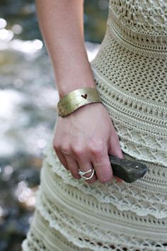 Big Bracelets, Vanessa Montoro, Princess Diy, Brass Cuff, Birch Bark, Valentines Jewelry, Small Heart, Stunning Jewellery, Heart Bracelet