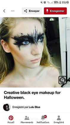 Raven Face Paint, Crow Inspired Makeup, Morrigan Makeup, Narnia Makeup, Crow Makeup, Bird Makeup, Theater Makeup, Crow Costume