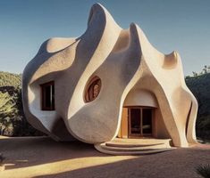 an unusual house in the middle of nowhere