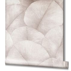 an abstract wallpaper design with white leaves on the bottom and light grey back ground