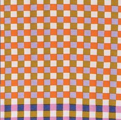 an orange and purple checkerboard pattern is shown