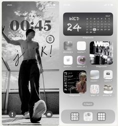 #kpop #icon #wallpaper #lockscreen #iphone #ios14 #ios #layout #edit #bts #jimin #jungkook #jeonjungkook #kpop Phone Tour, Layout Edit, Lockscreen Iphone, Iphone Theme, Ios Layout, Home Clock, Icon Wallpaper, Iphone Black