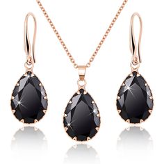 PRICES MAY VARY. [Crystal Jewelry Sets for Women]: Looking for an elegant and sophisticated way to accessorize for your special days? Look no further than Linawe Crystal Jewelry Sets! Our crystal set includes a pair of rhinestone dangle earrings and a diamond pendant necklace, the pear solitaire gemstone takes center stage on a dainty and appropriate medium size, sparkles as it lies perfectly on your neck and earrings. They combine classic style with modern sparkle to create a set that is sure t Evening Rose Gold Jewelry With Sparkling Stones, Amethyst Jewelry Set, Purple Pendant Necklace, Teardrop Diamond, Fake Jewelry, Crystal Jewelry Sets, Purple Necklace, Crystal Jewellery, Jewellery Sets