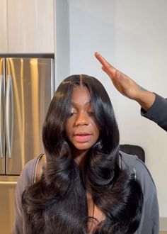 No Part Flip Over Wig, Fluffy Baby Hairs On Wig, Soft Baby Hairs On Wig, Dramatic Baby Hairs On Wig, Yasmeen Nicole Wig, Black Hair Inspiration, Voluminous Curls, Voluminous Hair, Frontal Hairstyles