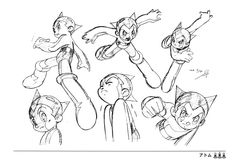 an image of some cartoon character sketches for the animated movie sonic and tails, with various expressions