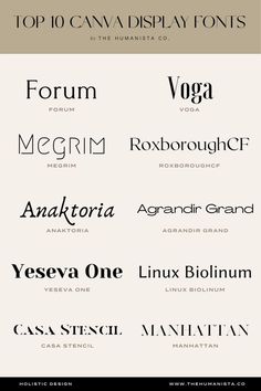 some type of font that is in different colors and sizes, with the names above them