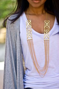 necklace Male Necklace, Necklace Big, Sarah Jessica, Gold Statement Necklace, Styl Boho, Summer Fashion Trends, Sarah Jessica Parker, Moda Vintage, Jewelry Trends