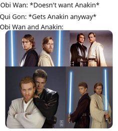 star wars memes with the characters in different poses, including luke and anakin