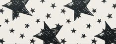 black and white drawing of stars in the sky