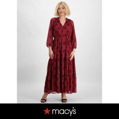 in stock Petite Outfits, Maxi Dress With Sleeves, Petite Dresses, Black Maxi Dress, Paisley Print, Black Red, Paisley, Shoe Accessories, Black And Red