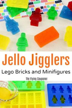 jello jigglers and lego bricks are the perfect toys for kids to play with