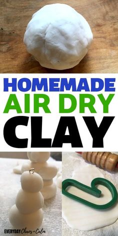 homemade air dry clay for kids to make