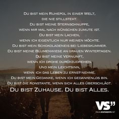 two people walking down a dirt road with the words, du bist zuhausse du ist alles