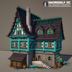 an image of a house made out of lego blocks