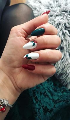 Christmas Nails Easy, Christmas Gel Nails, Colorful Nails, Nail Design Inspiration, Christmas Nail Art Designs, Festival Nails