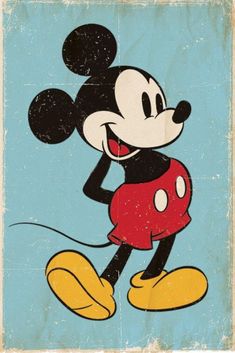 PRICES MAY VARY. Title: Mickey Mouse - Retro Disney Classic 24x36 Poster Art Print. Product Type: Categories > Wall Art > Posters & Prints Mickey Mouse Retro, Disney Poster, Classic Mickey Mouse, Retro Disney, Mickey Mouse Art, Disney Posters, Steamboat Willie, Mickey Mouse Wallpaper, Disney Vintage