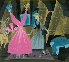 an illustration of two women dressed in evening gowns and tiaras dancing on a rug