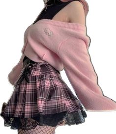 Pastel Femboy Outfit, Aesthetic Plaid, Goth Outfit, Style Kawaii, Pastel Goth Fashion, Kawaii Fashion Outfits, Swaggy Outfits, Goth Outfits, Alternative Outfits