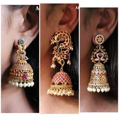 Shop The Prettiest Bridal Jhumkas Online Now! Jimikki Kammal, Gold Jumkas, Jhumka Collection, Latest Earrings Design, 22 Carat Gold Jewellery, Expensive Decor