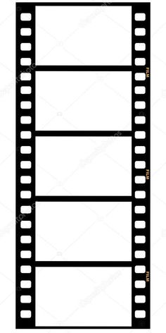 a black and white film strip