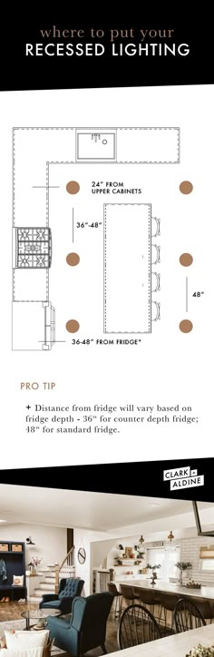 the floor plan for a living room and kitchen