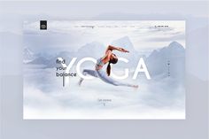 the website is designed to look like it has yoga written on its front and back