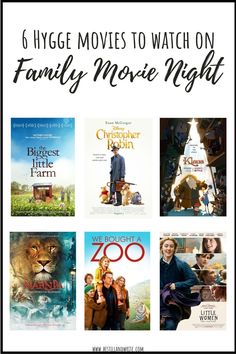 the movie poster for 6 hygge movies to watch on family movie night