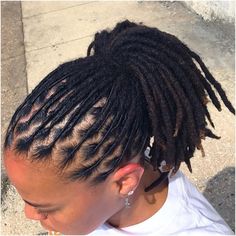 Natural Dreads, Beautiful Dreadlocks, Short Locs Hairstyles, Faux Locs Hairstyles, Dreadlock Styles, Dreads Styles, Loc Journey, Dread Hairstyles, Black Hair Care