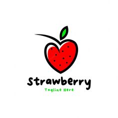 a logo for a fruit company that sells strawberries